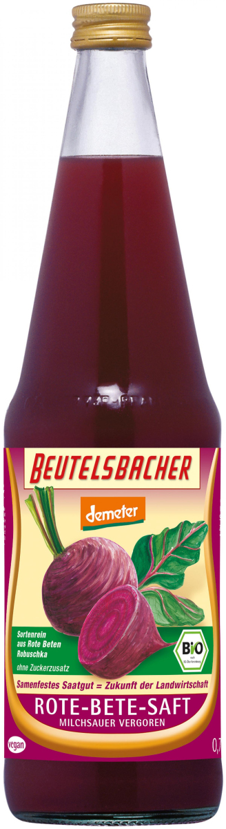 Rote Bete Saft, milchsauer  0,7 l  Beu