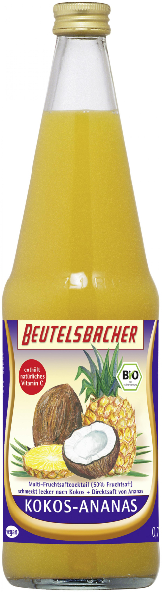Kokos-Ananas Multi Fruchtcocktail 0,7 l