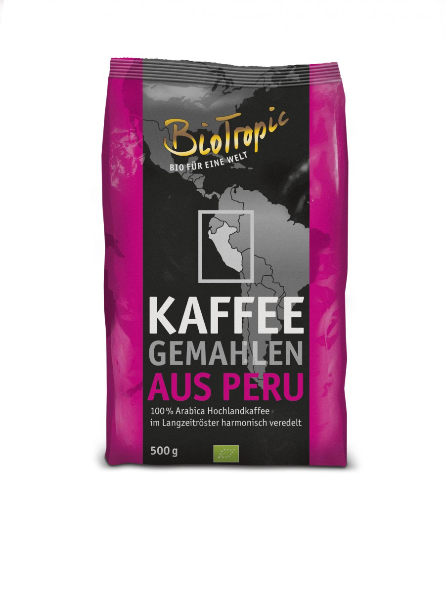 Röstkaffee gemahlen 500g Peru