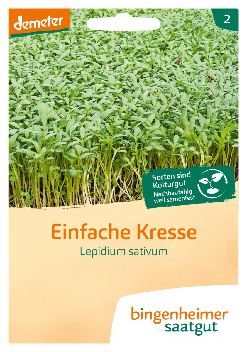 Saatgut einfache Kresse