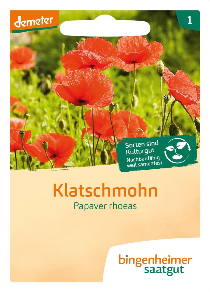 Saatgut Klatschmohn