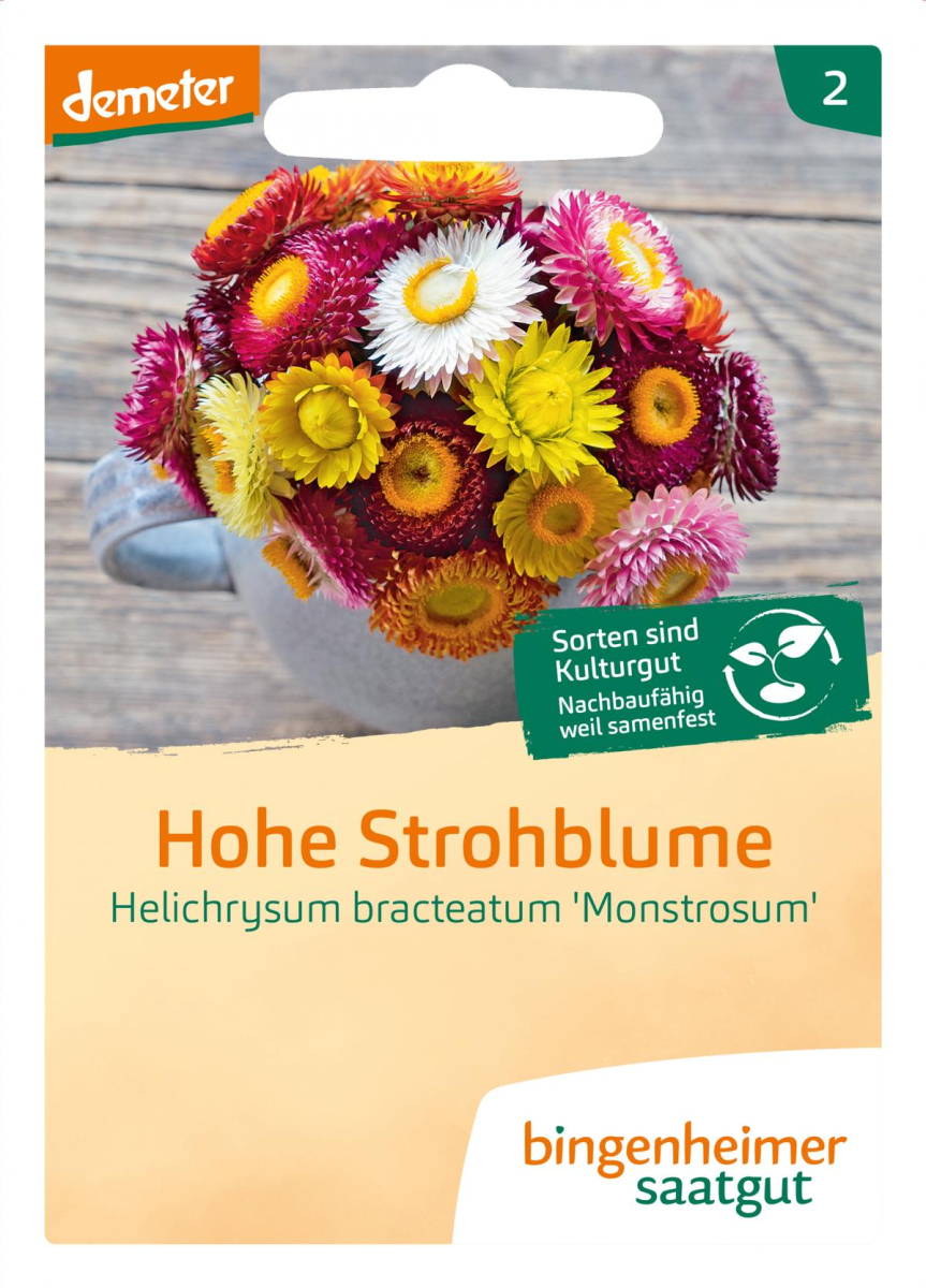 Hohe Strohblume  Saatgut-tüte