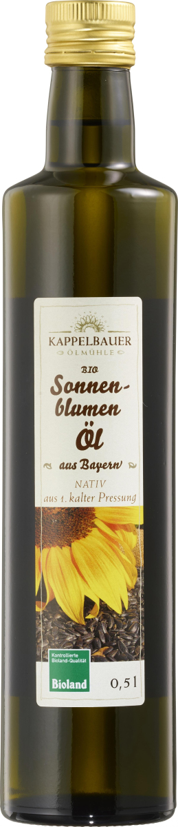 Sonnenblumenöl regio -- heimisch und nativ, 1. Pressung