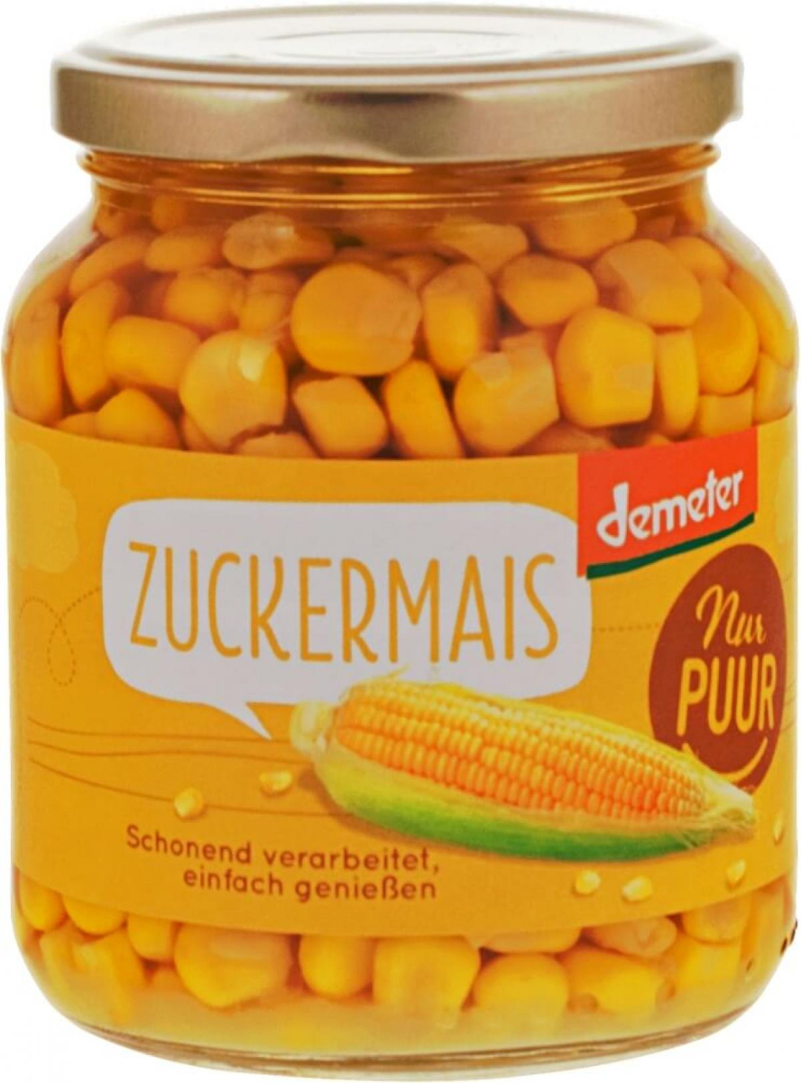 Zuckermais 350g  Glas