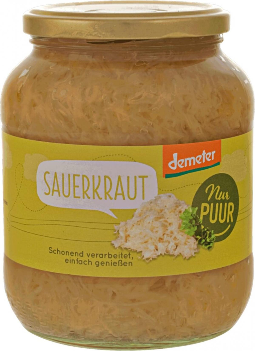 Sauerkraut im Glas 680g im großen Familienglas