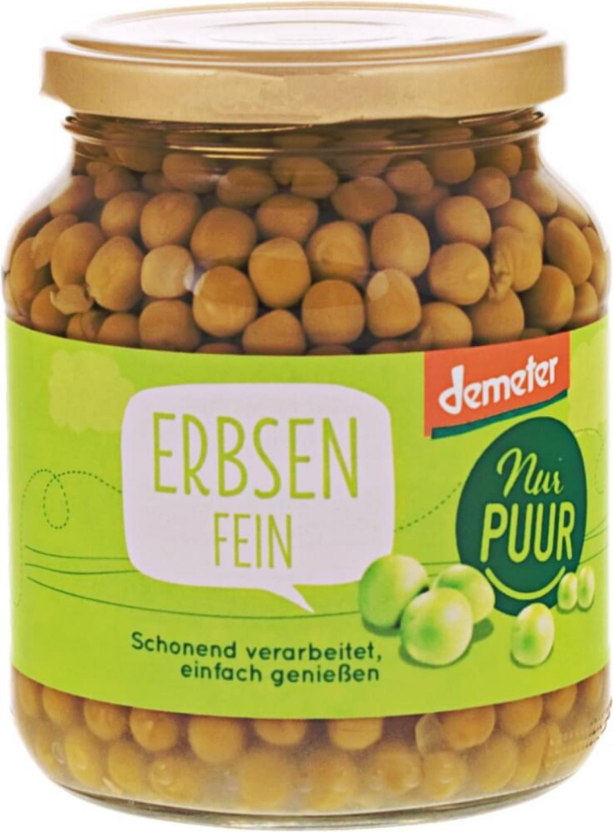 Erbsen 350 g Glas
