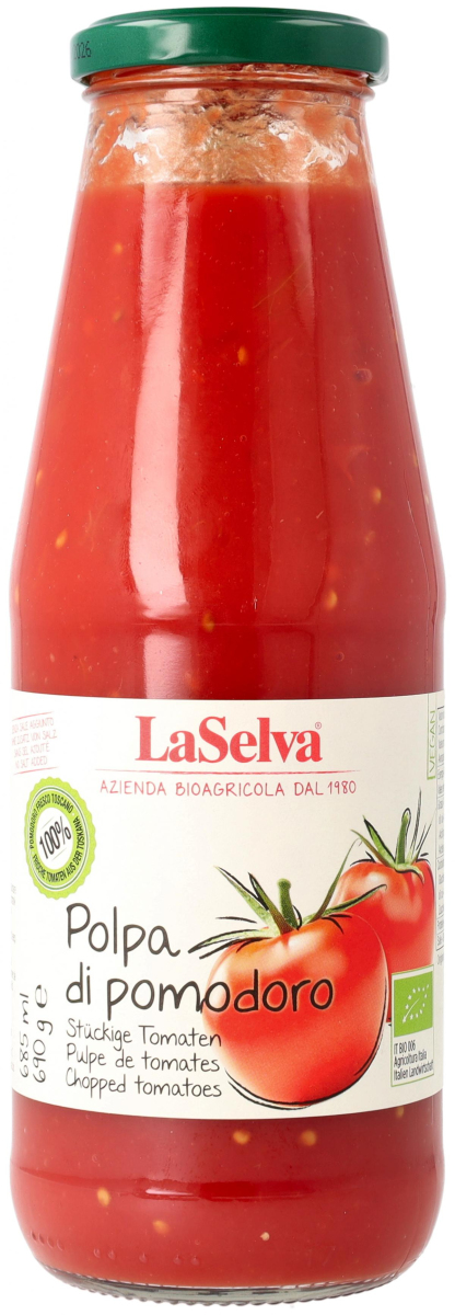 Tomatenpolpa 690g  (Stückige Tomaten) pur