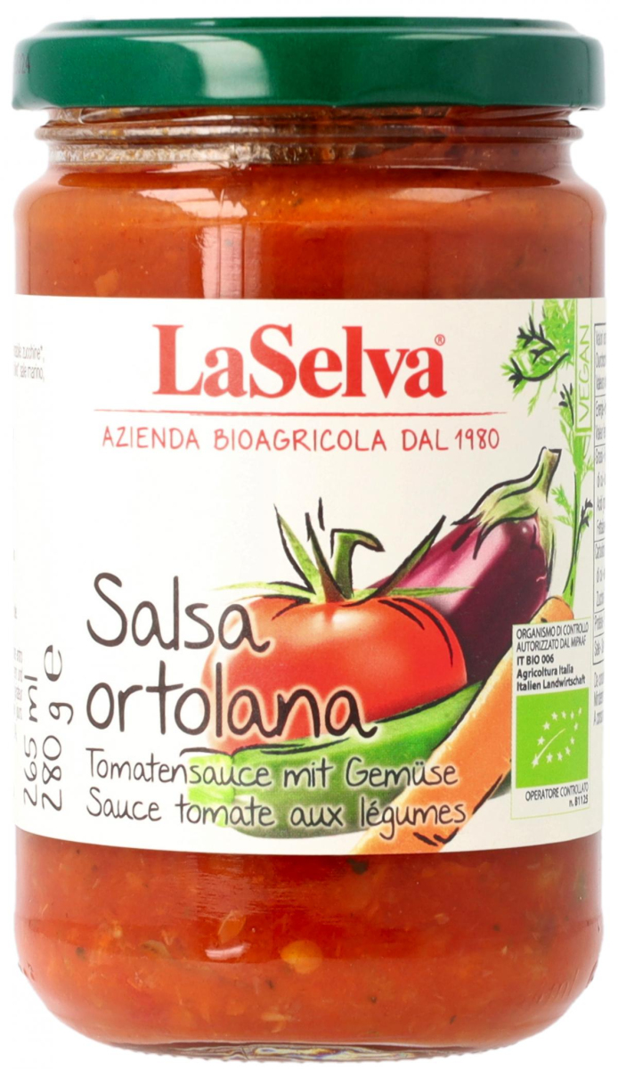 Salsa-ortolana-Tomatensauce mit Gemüse - Ratatouille