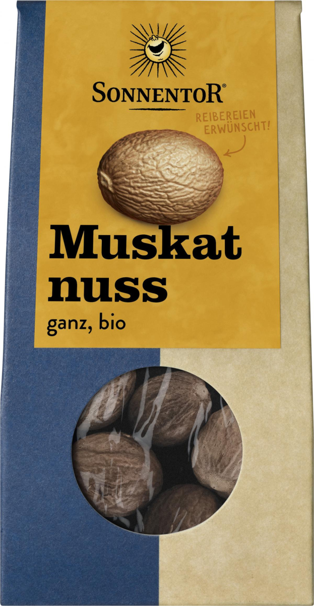 Muskatnüsse, Tüte , 25g; Sonnentor Gewürze