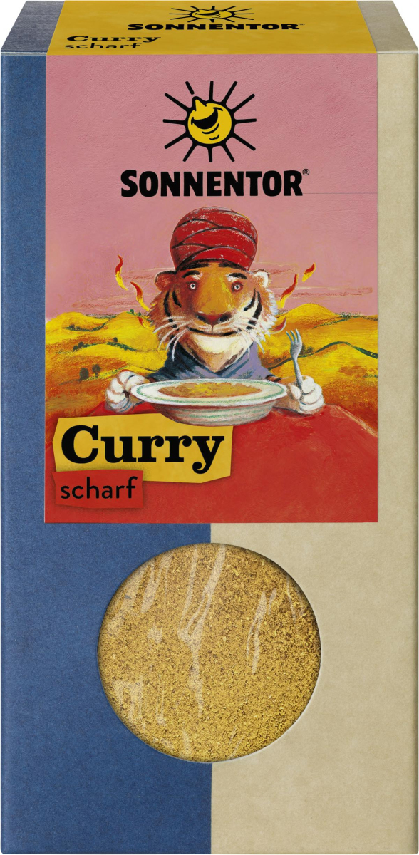 Curry scharf gemahlen Tüte; Sonnentor Gewürze