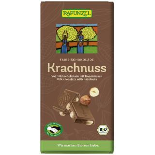 Schokolade Krachnuss 100g mit Haselnüssen HIH