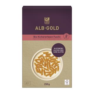 Kichererbsen Fusilli -Nudeln aus Hülsenfrüchten glutenfrei