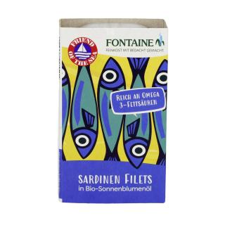 Sardinen ohne Haut und Gräten, 120 gFisch in Dose