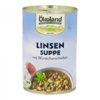 Linsensuppe m. Würstchenscheiben in 400g Dose