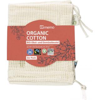Baumwollbeutel für Obst und Gemüse 2er Set