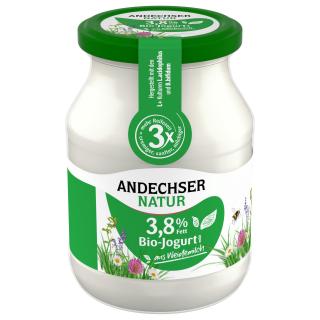 Joghurt 3,8% natur, 500g Glas
