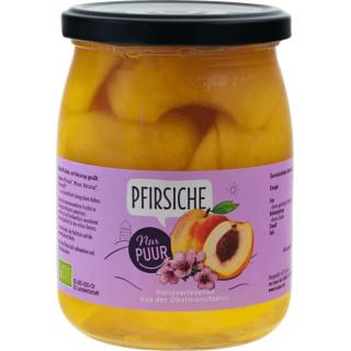 Pfirsiche halbe Frucht im Glas