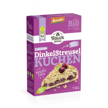 Baukhof Dinkel Streuselkuchen Backmischung