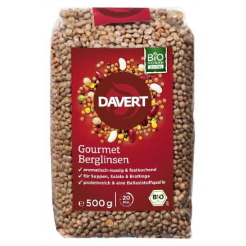 Davert Gourmet Berglinsen, 500g