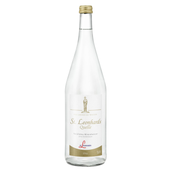 Leonhard''s Wasser, gelbgold Verschluß, mildes Wasser