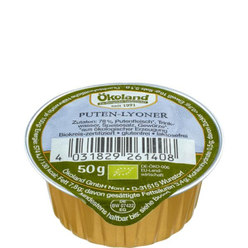Feine Puten-Lyonerwurst, Dose 50g