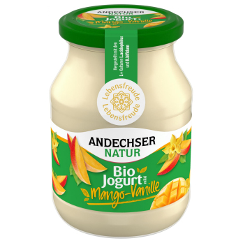 Joghurt Mango-Vanille, 500g Glas